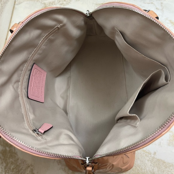 Coach signature Debossed Patent Leather Mini Satchel Crossbody bag - Picture 10 of 16